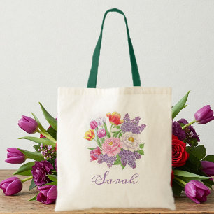 Bolso De Tela Elegant Flower Design for Mom