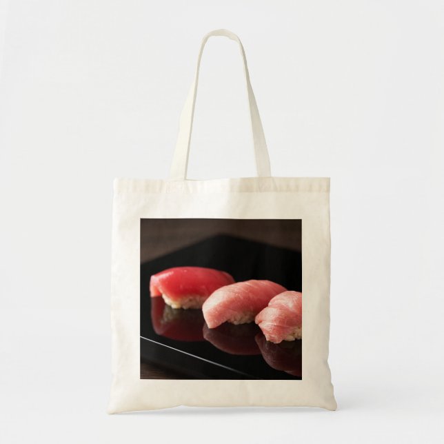 Bolso De Tela Elegant Tuna Sushi Trio Tote Bag (Frente)