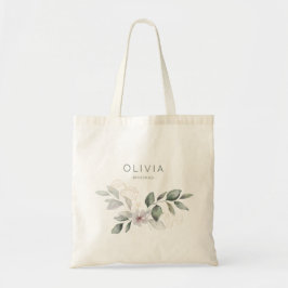 Bolso De Tela Elegante acuarela Hombra de flores botánicas