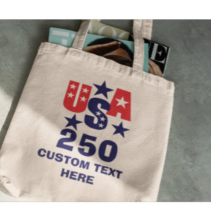 Bolso De Tela Elegante Aniversario de América 1776–2026