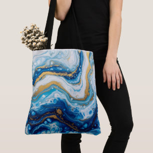 Bolso De Tela Elegante arte fluido decorativo tazas de café Resu