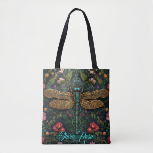 Bolso De Tela Elegante arte nouveau dragonfly boho botánico