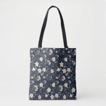 Elegante azul marino y lirio floral dorado