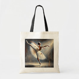 Bolso De Tela Elegante bailarina de ballet Arabesque Pose
