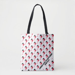 Bolso De Tela Elegante BANDERA DE TRINIDAD TOBAGO Escritura Cris