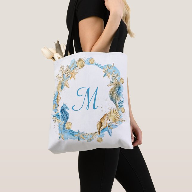 Bolso De Tela Elegante Beach Starfish Bridal Shower (Detalle)