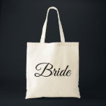 Bolso De Tela Elegante boda de novia personalizado regalo para a<br><div class="desc">Bolsa de boda de novia elegante personalizada</div>