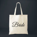 Bolso De Tela Elegante boda de novia personalizado regalo para a<br><div class="desc">Bolsa de boda de novia elegante personalizada</div>