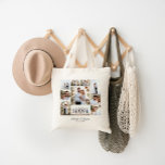Bolso De Tela Elegante boda moderno de collage de fotos mínimo<br><div class="desc">Elegante y moderno collage de fotos boda minimalista personalizado líneas simples líneas limpias de regalo de la familia de la bolsa de tote.</div>