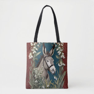 Bolso De Tela Elegante burro y Lily de las Flores del Valle