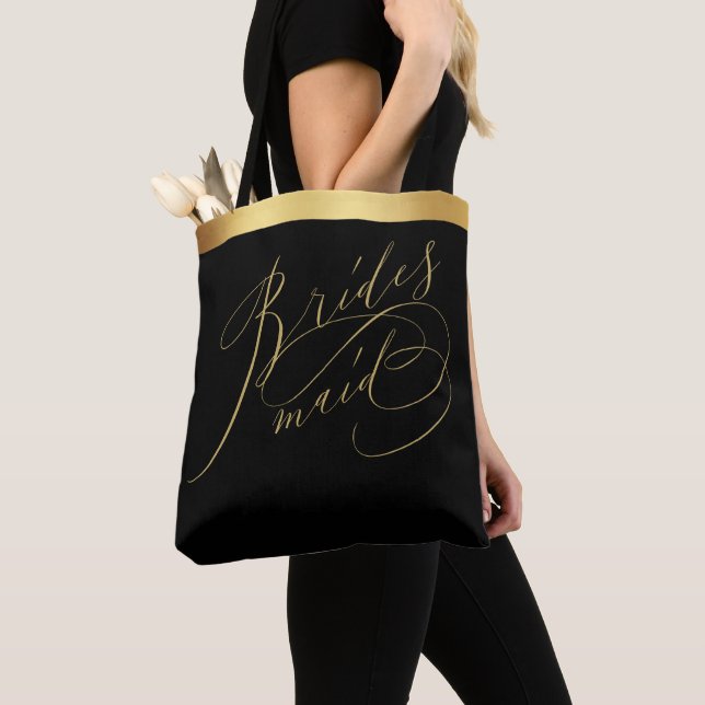 Bolso De Tela Elegante Camisa Tote Bag de la Camarera de la Escr (Detalle)