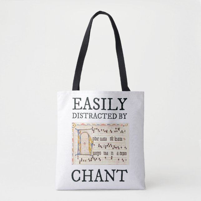 Bolso De Tela Elegante canto gregoriano lindo católico tradicion (Anverso)