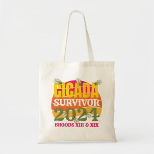 Bolso De Tela Elegante CICADA SURVIVOR 2024 Broods XIII XIX