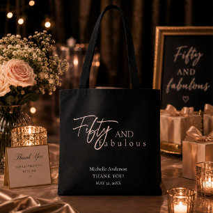 Bolso De Tela Elegante cincuenta y fabuloso recuerdo de cumpleañ