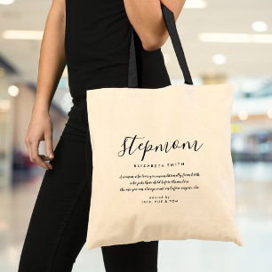 Bolso De Tela Elegante cita de guion gráfico para madrastra