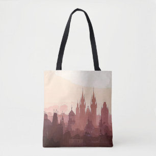 Bolso De Tela Elegante ciudad de Praga arte acrílico