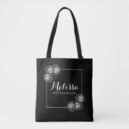 Bolso De Tela Elegante clásico regalo de dama de honor de rosa n
