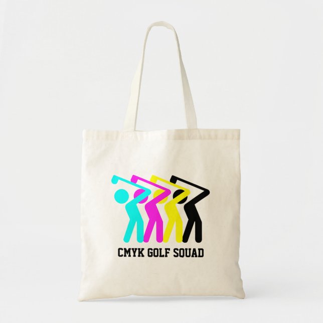 Bolso De Tela Elegante CMYK Golf (Frente)