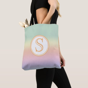 Bolso De Tela Elegante color de agua pastel personalizado arcoir