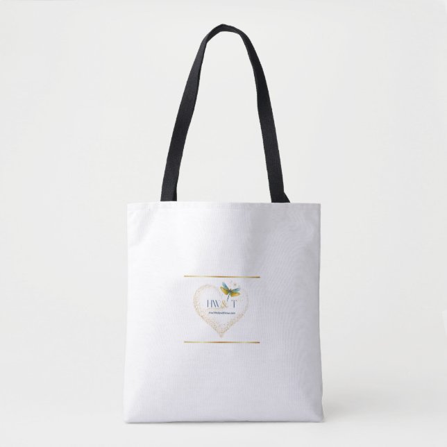 Bolso De Tela Elegante curaciónBien y Trío (Anverso)