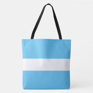 Bolso De Tela Elegante Deportivo Sporty Ancho Rayas Azules Celes