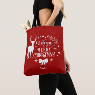 Bolso De Tela Elegante Deséenle Un Merecido Monograma NAVIDAD
