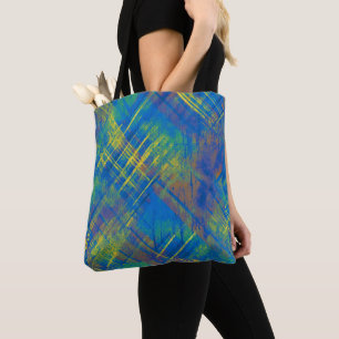 Bolso De Tela Elegante Distancia de la placa de la placa azul, v