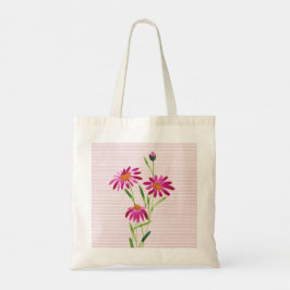 Bolso De Tela Elegante Einkaufstasche mit rosa Blumen