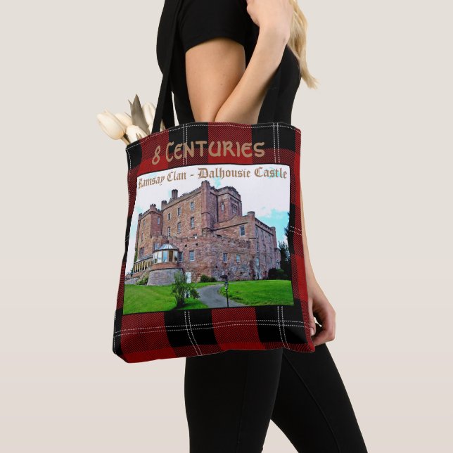 Bolso De Tela Elegante escocés Ramsay Clan Castle Tartan (Detalle)