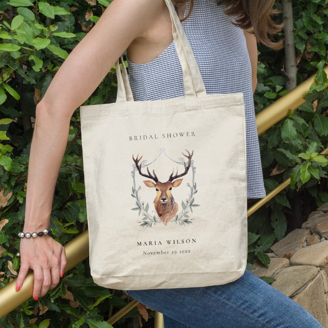Bolso De Tela Elegante Escudo de flores de ciervo dulce de piel  (Subido por el creador)