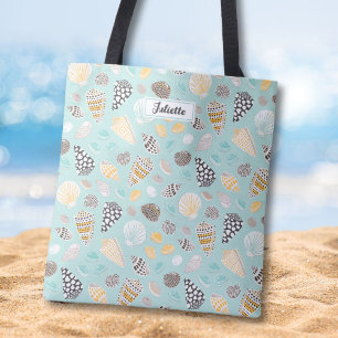 Bolso De Tela Elegante estampado de hierba de mar