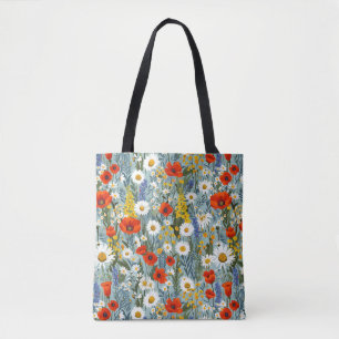 Bolso De Tela Elegante Estiloso Bonito Boho Botánico Floral 