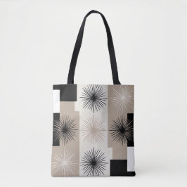 Bolso De Tela Elegante estreno negro geométrico moderno