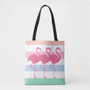 Bolso De Tela Elegante flamenco tropical