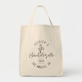 Bolso De Tela Elegante flor de azafata de nacimiento de marzo Da