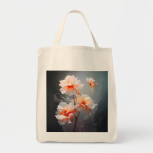 Bolso De Tela Elegante Flor de Blush Abstracto Flujo Brumoso