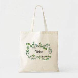 Bolso De Tela Elegante Floral Estilo Verde Novia