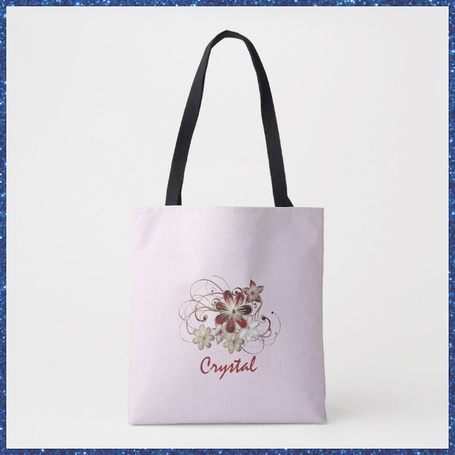 Bolso De Tela Elegante Floral Roja (Subido por el creador)