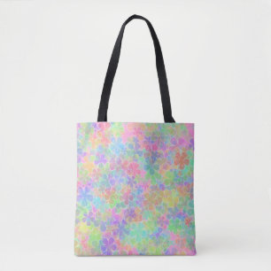 Bolso De Tela Elegante Flores Abstractas Florales Plantilla Mode