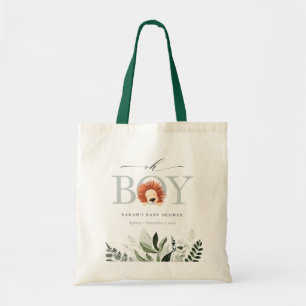 Bolso De Tela Elegante Foliage Cute Boho Lion Oh Boy Baby Shower