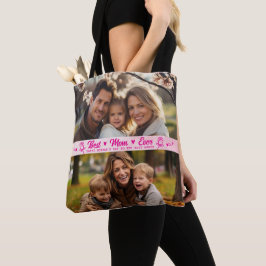 Bolso De Tela Elegante Foto de Texto Día de la Madre Acuarela Ro