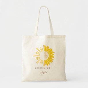 Bolso De Tela Elegante girasol brillante "Golden Soul"