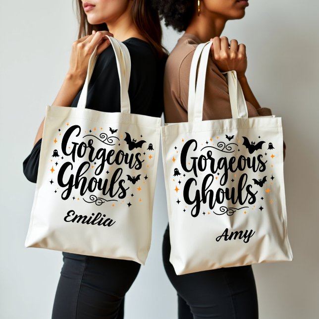 Bolso De Tela Elegante Gorgeous Ghouls Halloween Bag Para Amigos (Subido por el creador)
