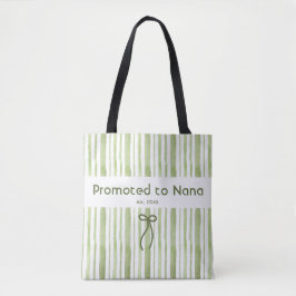 Bolso De Tela Elegante Grandmillennial Verde Salvia Raya Retro