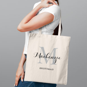 Bolso De Tela Elegante Gris Black Custom Wedding Nombre de la da