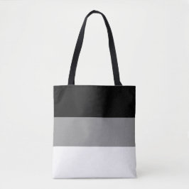 Bolso De Tela Elegante gris negro y blanco