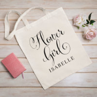 Elegante guión de caligrafía para niña de las flor