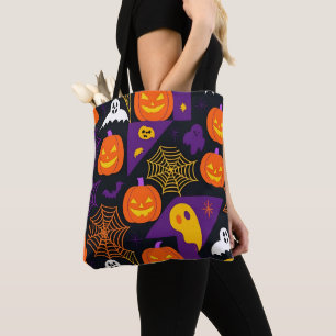Bolso De Tela Elegante Halloween de colores espeluznantes y mode