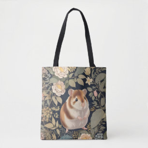 Bolso De Tela Elegante Hamster William Morris inspirado en la fl