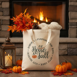 Bolso De Tela Elegante Hello Fall Classic Otoño